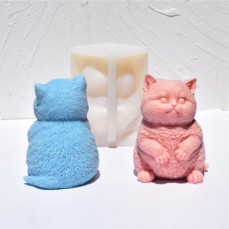 Soap Making Animal Fat - Forma silikonowa 3D na świecę w