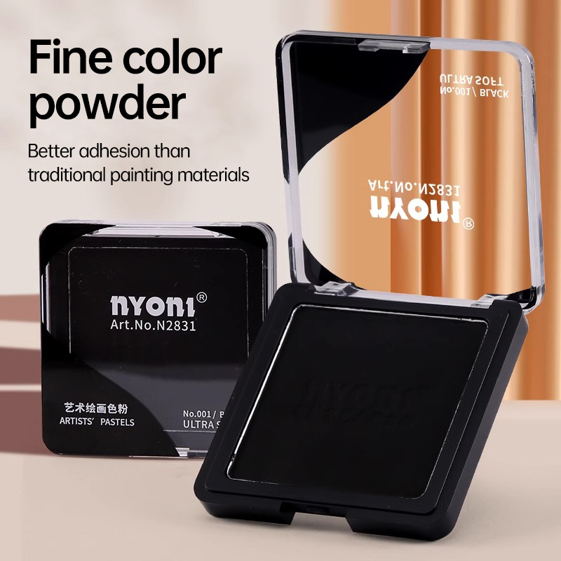 Activated Charcoal Powder - NYONI 6 kolorów DRY WET Sketch
