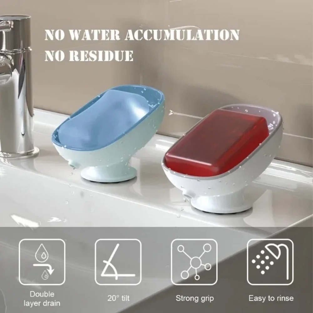 Soap Dish Draining - 1 szt. Super Przyssawkowa Mydelniczka do