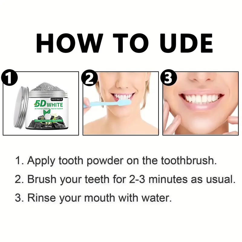 YUlTlKUE 5D Biały Proszek do Z – Activated Charcoal Powder recenzja i cena